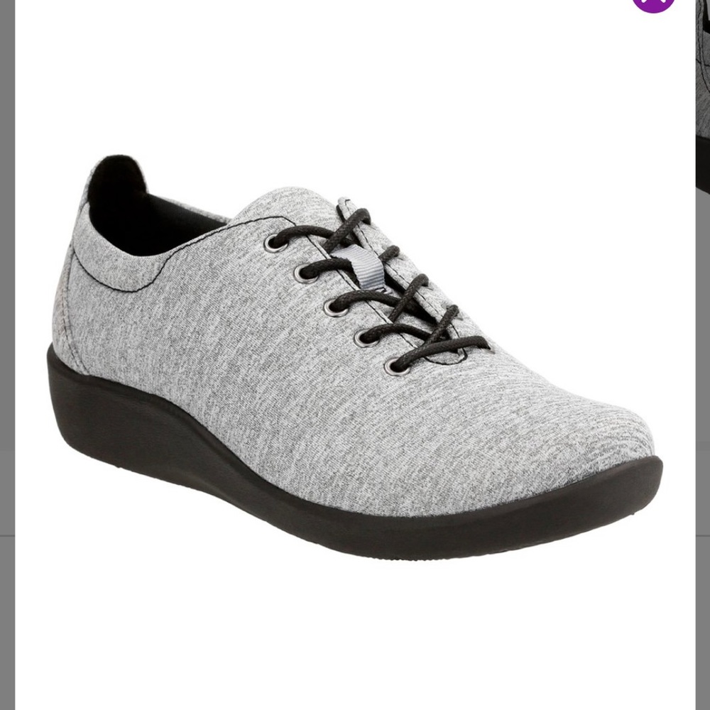 Clarks Gray Heathered Sillian Tino Sneaker - Picture 10 of 10